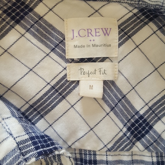 J Crew Factory |Perfect Fit Flannel Shirt … - Picture 5 of 6